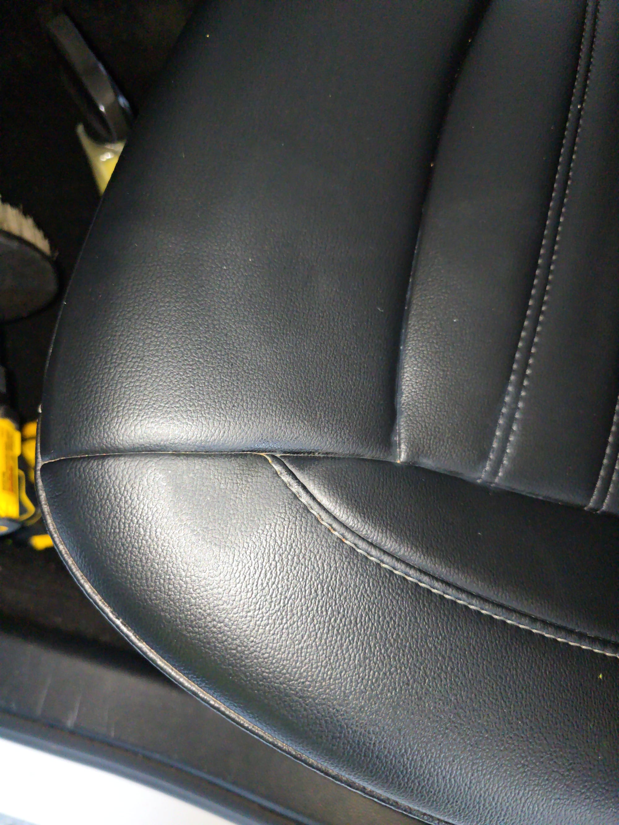 Leather seat — after