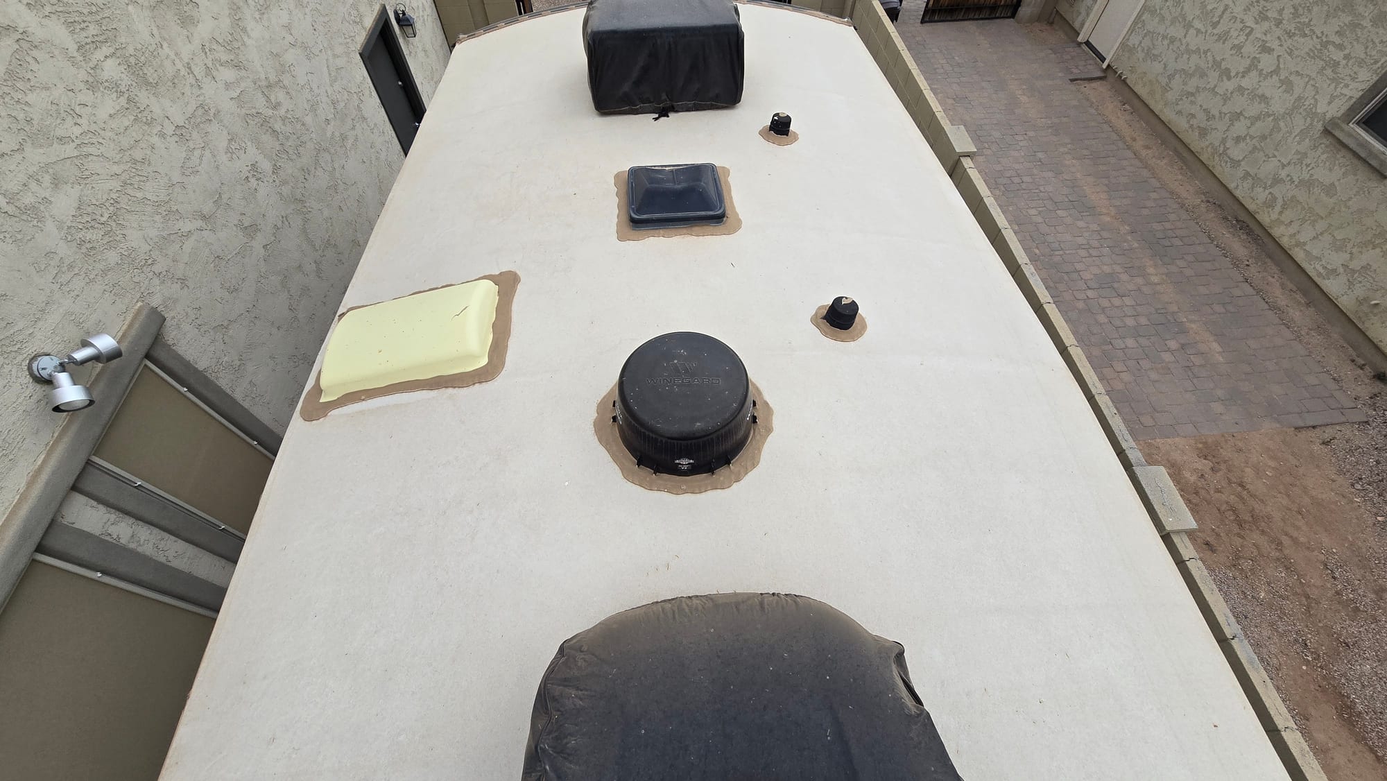 RV / Toy Hauler Roof — before