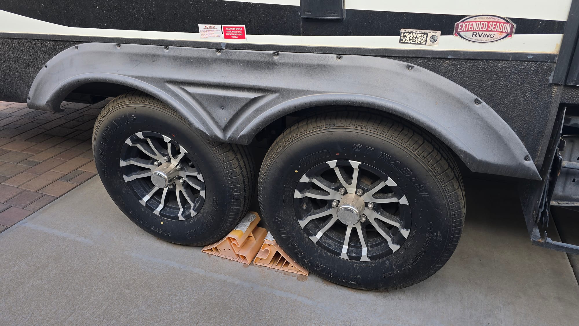 RV / Toy Hauler Wheels — before